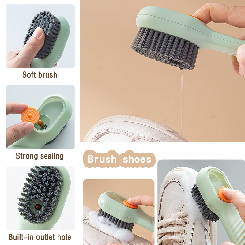 Household Soft Bristle Cleaning Brush with Soap Function